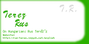 terez rus business card